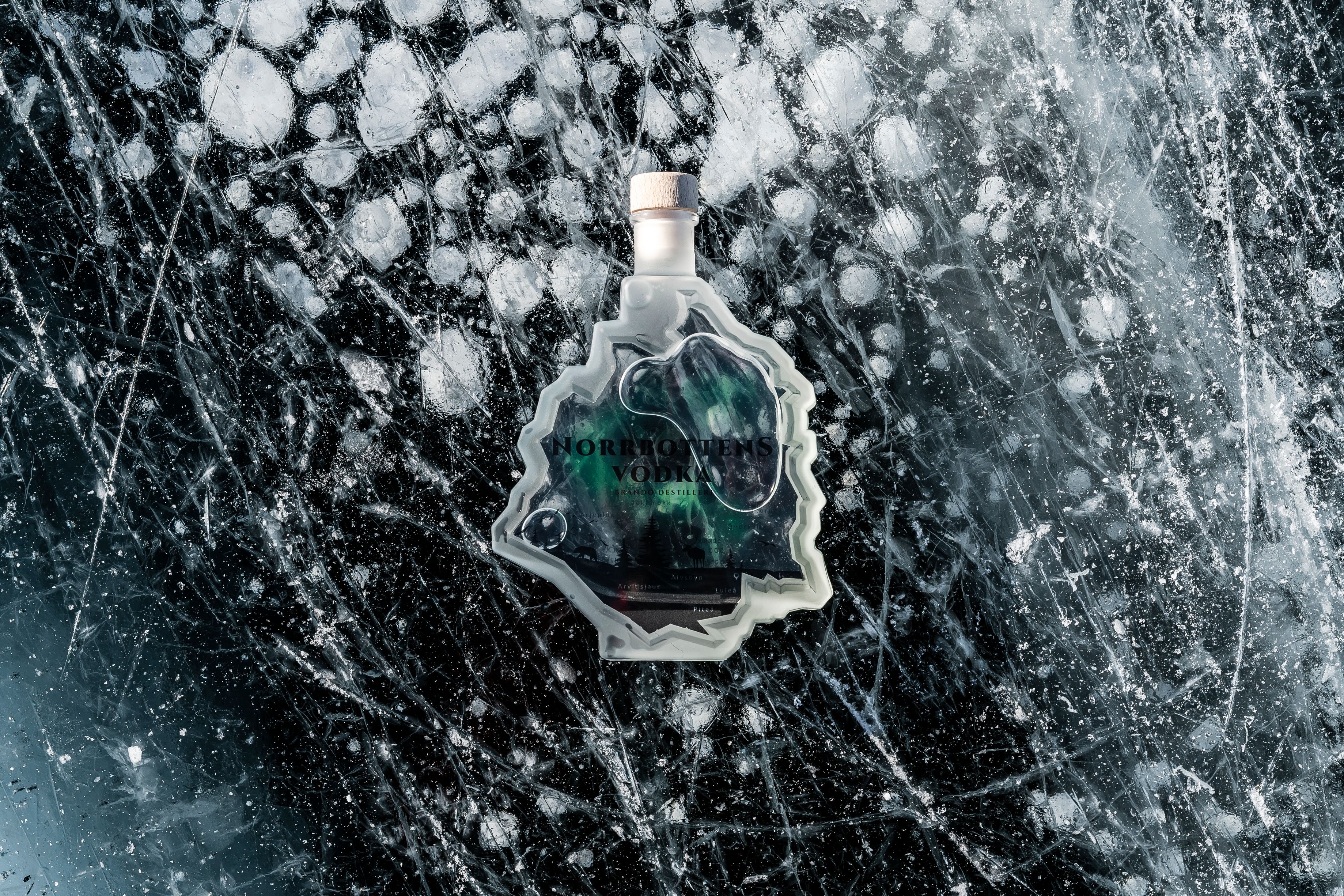 Norrbottens Vodka Isbild